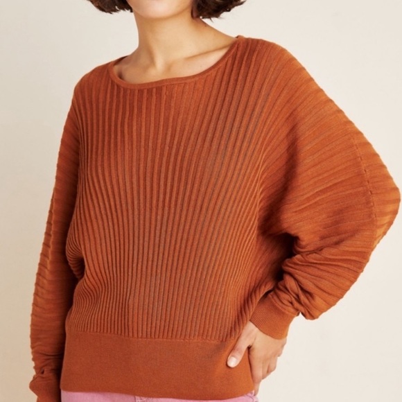 ✨ Anthropologie Karla Boat Neck Sweater Sz S - Picture 4 of 8